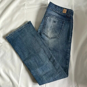 Daredevil Stretch Bootcut Low-Rise  Y2K Jeans, Size 30